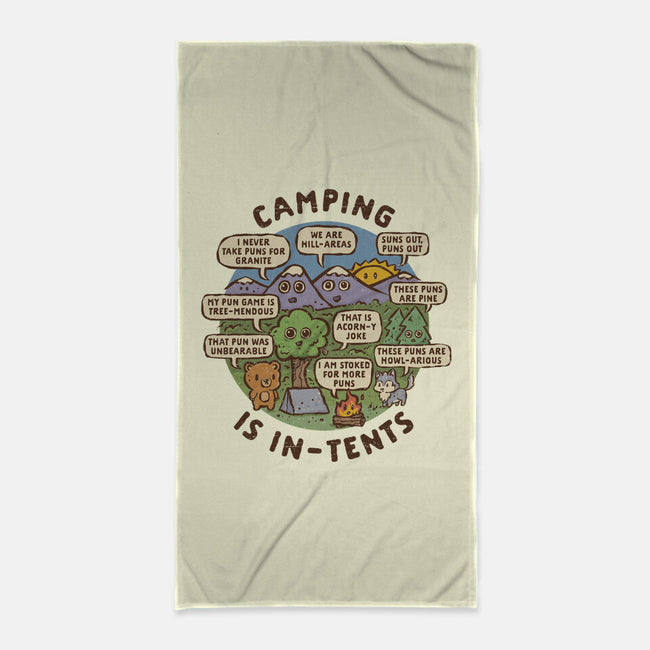 Camping Is In-Tents-None-Beach-Towel-kg07