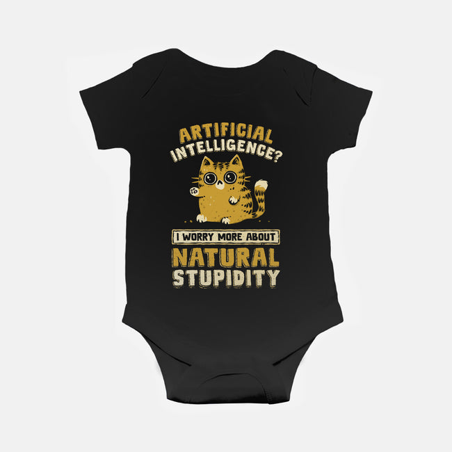 Natural Stupidity-Baby-Basic-Onesie-kg07