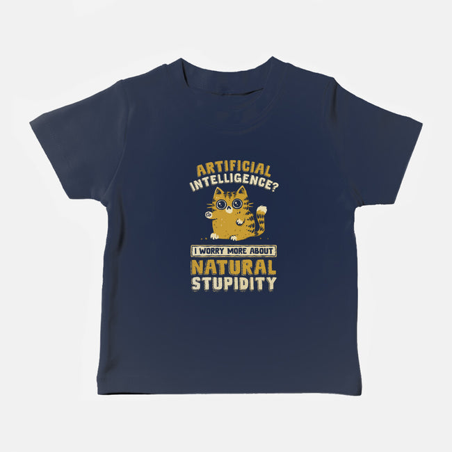 Natural Stupidity-Baby-Basic-Tee-kg07