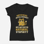 Natural Stupidity-Womens-V-Neck-Tee-kg07