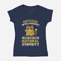 Natural Stupidity-Womens-V-Neck-Tee-kg07