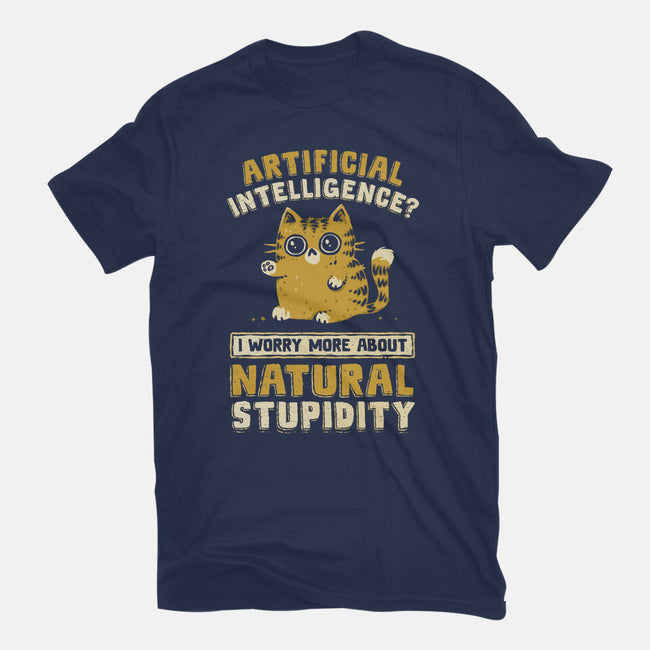 Natural Stupidity-Womens-Fitted-Tee-kg07