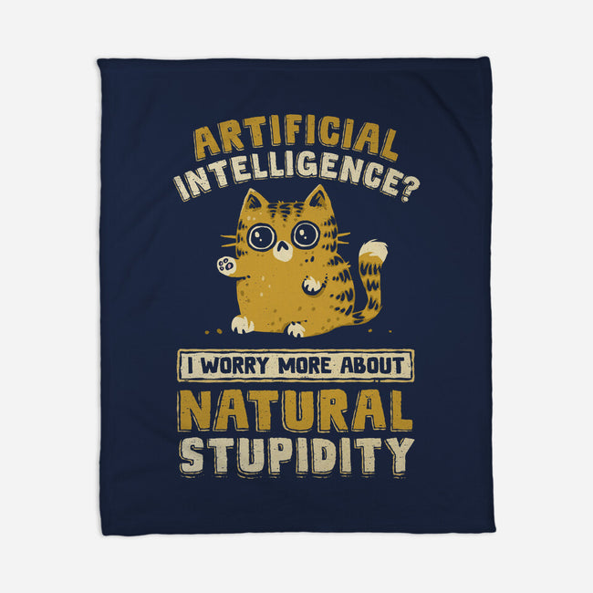 Natural Stupidity-None-Fleece-Blanket-kg07