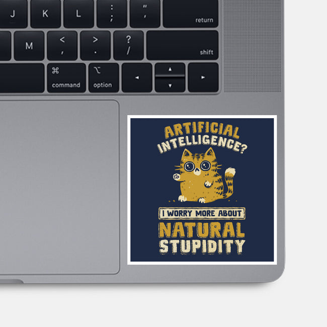 Natural Stupidity-None-Glossy-Sticker-kg07