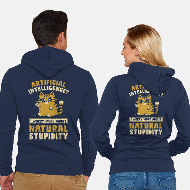 Natural Stupidity-Unisex-Zip-Up-Sweatshirt-kg07