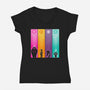 New School Emotions-Womens-V-Neck-Tee-Vallina84