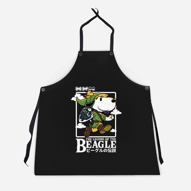 The Legend Of The Beagle-Unisex-Kitchen-Apron-Studio Mootant