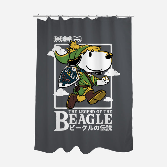 The Legend Of The Beagle-None-Polyester-Shower Curtain-Studio Mootant