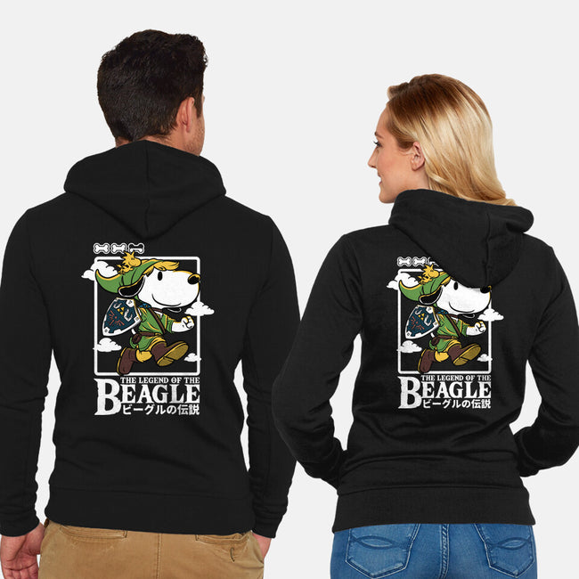 The Legend Of The Beagle-Unisex-Zip-Up-Sweatshirt-Studio Mootant