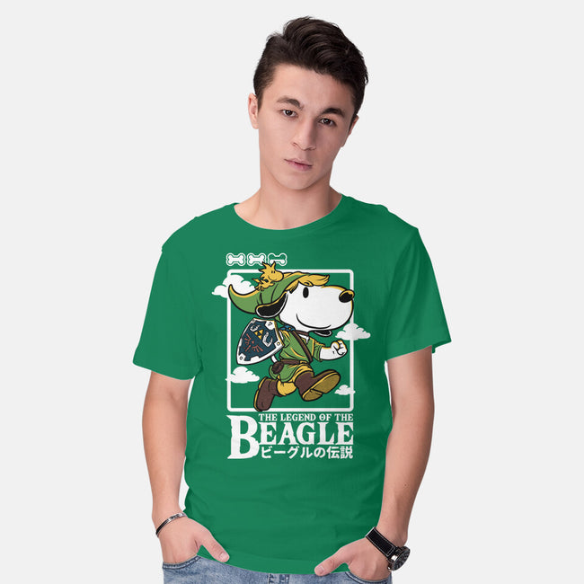 The Legend Of The Beagle-Mens-Basic-Tee-Studio Mootant