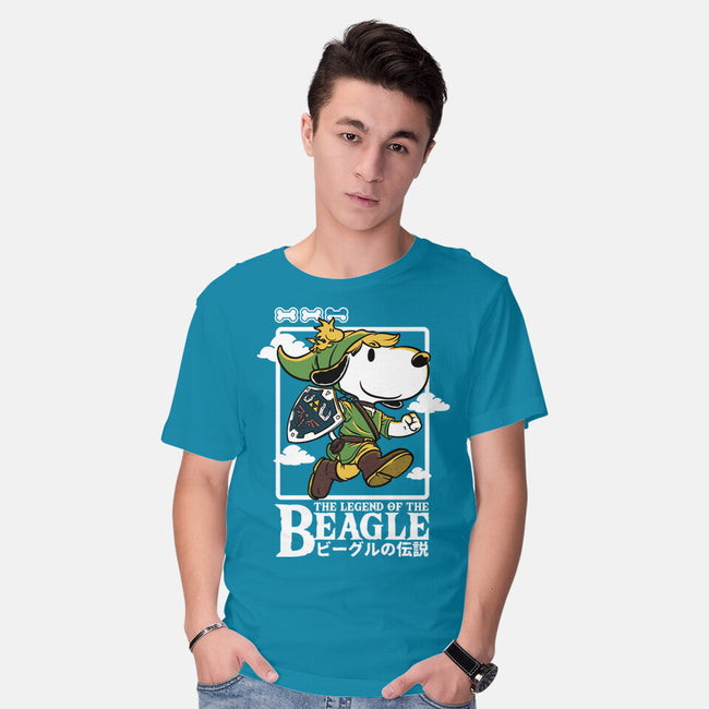 The Legend Of The Beagle-Mens-Basic-Tee-Studio Mootant