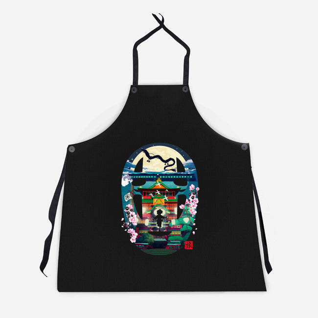 Spirited Journey-Unisex-Kitchen-Apron-Arinesart