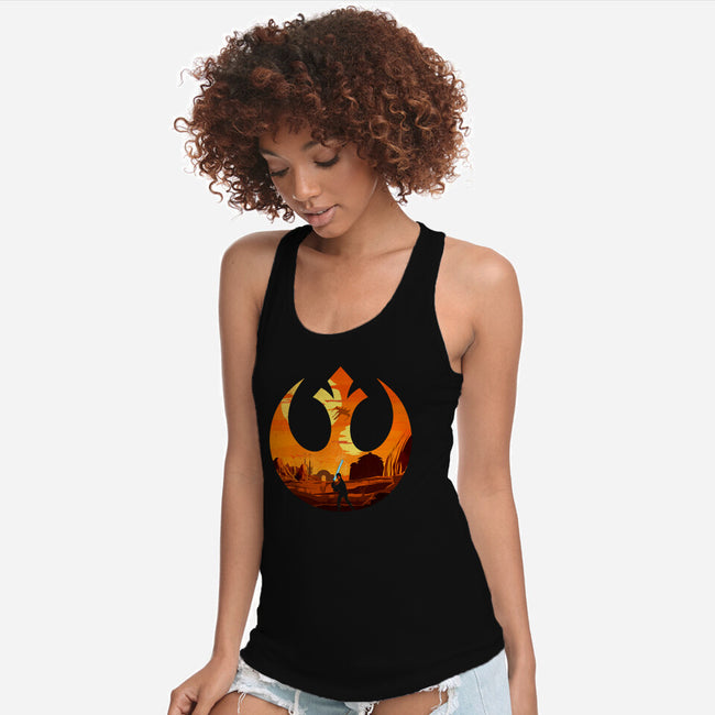 The Knight Farmer-Womens-Racerback-Tank-Arinesart