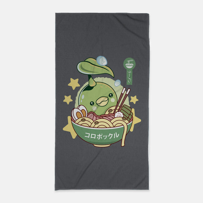 Korpokkur Ramen-None-Beach-Towel-LAGELANTEE