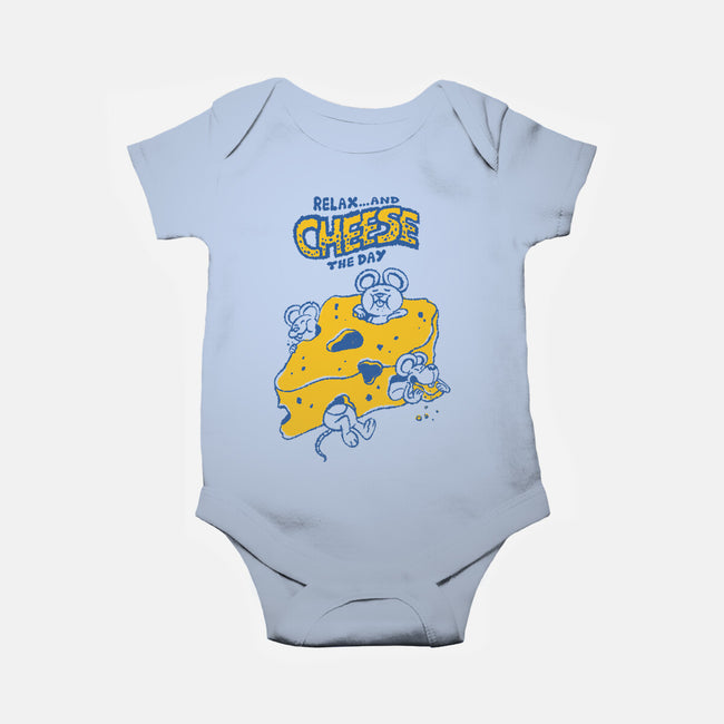 Cheese The Day-Baby-Basic-Onesie-Henrique Torres