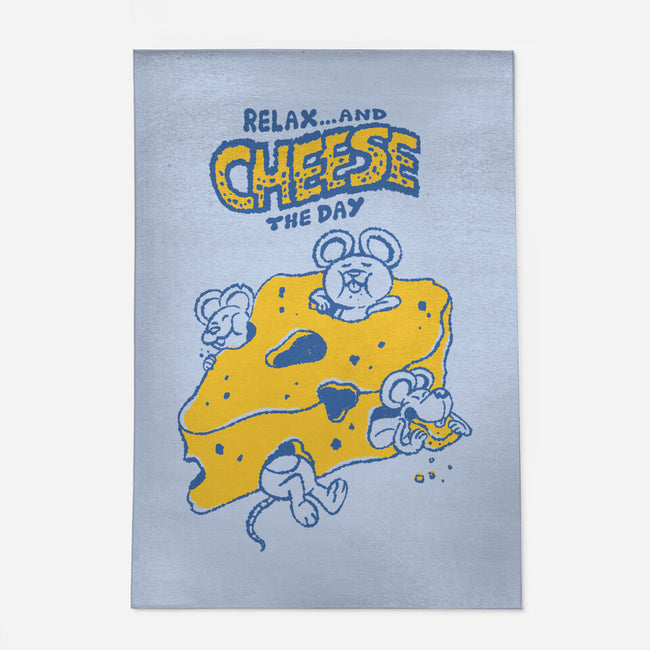 Cheese The Day-None-Indoor-Rug-Henrique Torres