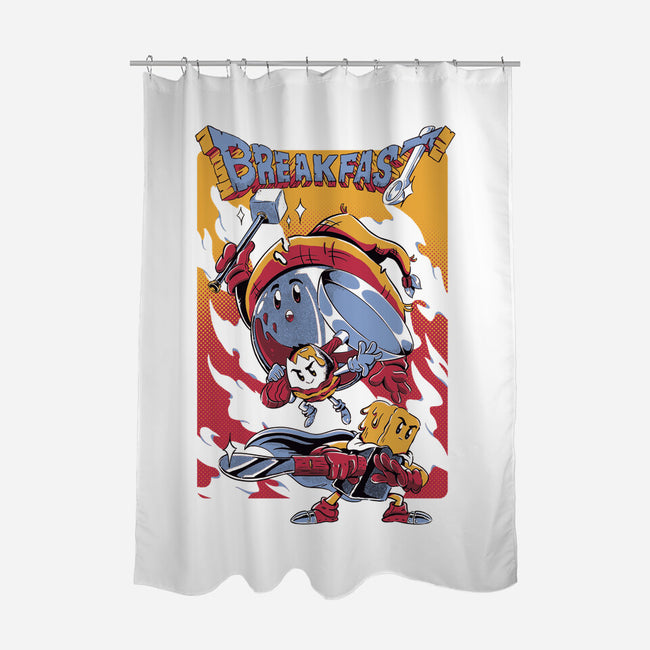 Breakfast Quest-None-Polyester-Shower Curtain-Henrique Torres