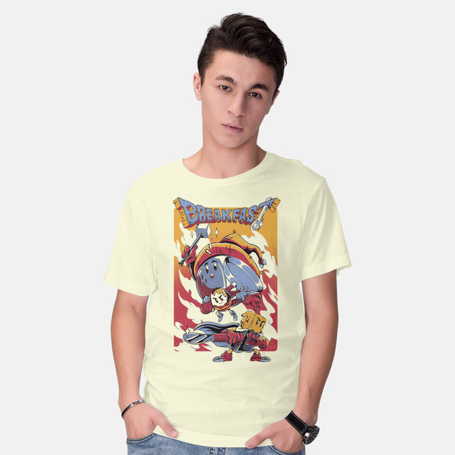 Breakfast Quest-Mens-Basic-Tee-Henrique Torres