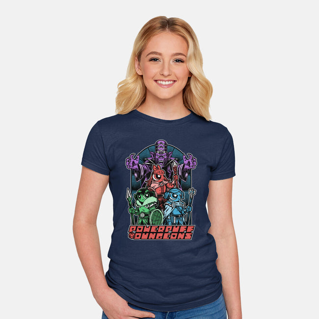 Power Girls Dungeons-Womens-Fitted-Tee-Studio Mootant