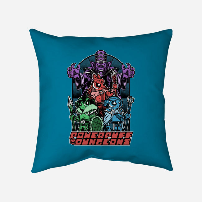 Power Girls Dungeons-None-Removable Cover w Insert-Throw Pillow-Studio Mootant