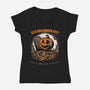 Halloween Approaches-Womens-V-Neck-Tee-Studio Mootant