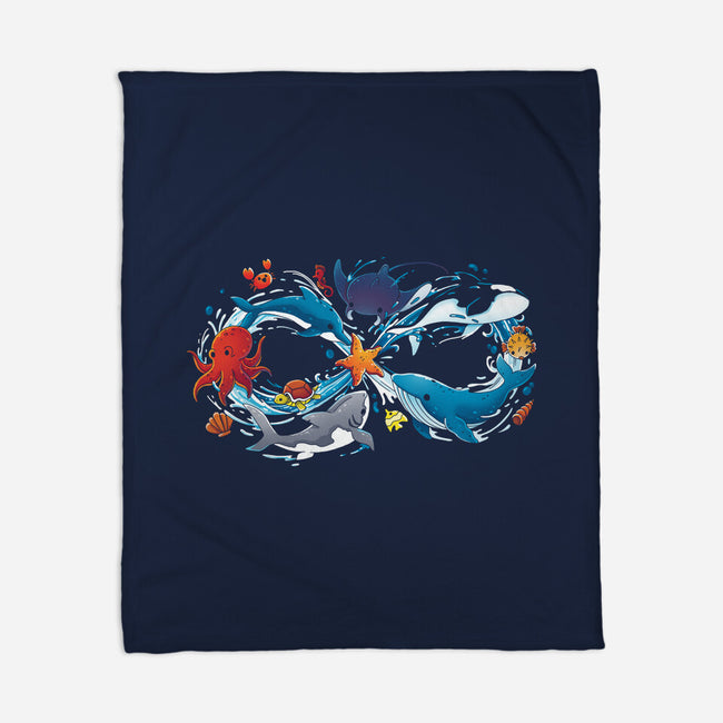 Infinity Sea-None-Fleece-Blanket-Vallina84