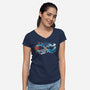 Infinity Sea-Womens-V-Neck-Tee-Vallina84