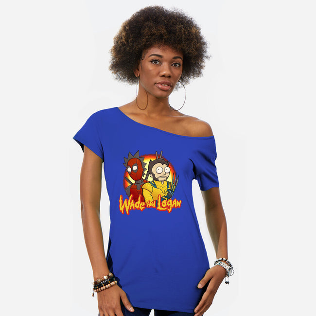 Wade And Logan Misadventure-Womens-Off Shoulder-Tee-kgullholmen