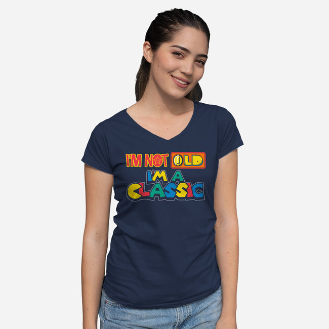 I'm A Classic-Womens-V-Neck-Tee-krisren28