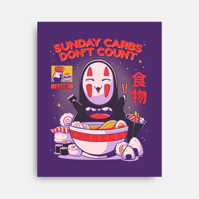 Sunday Carbs Don't Count-None-Stretched-Canvas-Ca Mask