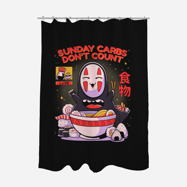 Sunday Carbs Don't Count-None-Polyester-Shower Curtain-Ca Mask