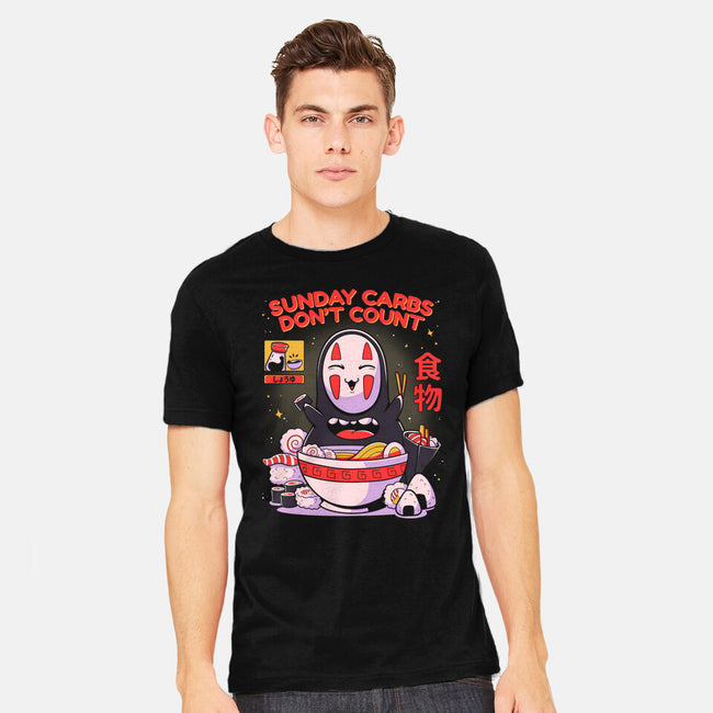 Sunday Carbs Don't Count-Mens-Heavyweight-Tee-Ca Mask