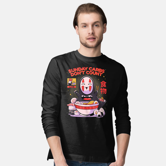 Sunday Carbs Don't Count-Mens-Long Sleeved-Tee-Ca Mask