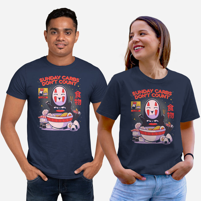 Sunday Carbs Don't Count-Unisex-Basic-Tee-Ca Mask