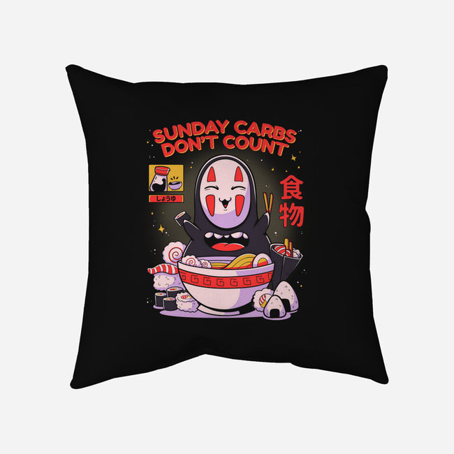 Sunday Carbs Don't Count-None-Removable Cover-Throw Pillow-Ca Mask