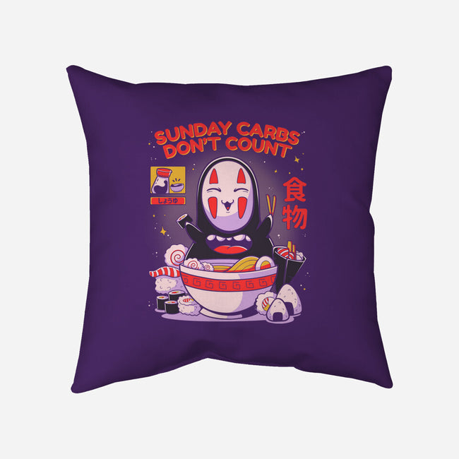 Sunday Carbs Don't Count-None-Removable Cover-Throw Pillow-Ca Mask