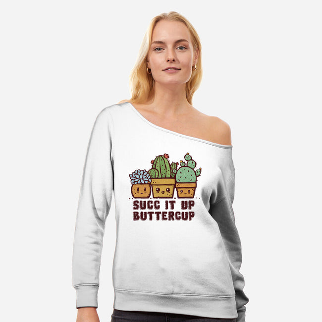 Succ It Up-Womens-Off Shoulder-Sweatshirt-kg07