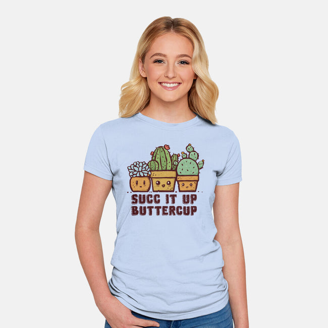 Succ It Up-Womens-Fitted-Tee-kg07