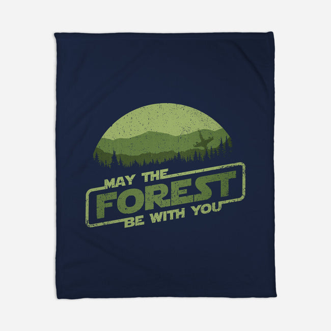 May The Forest Be With You-None-Fleece-Blanket-kg07