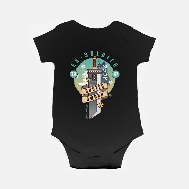 Cloud Buster Sword Emblem-Baby-Basic-Onesie-LAGELANTEE