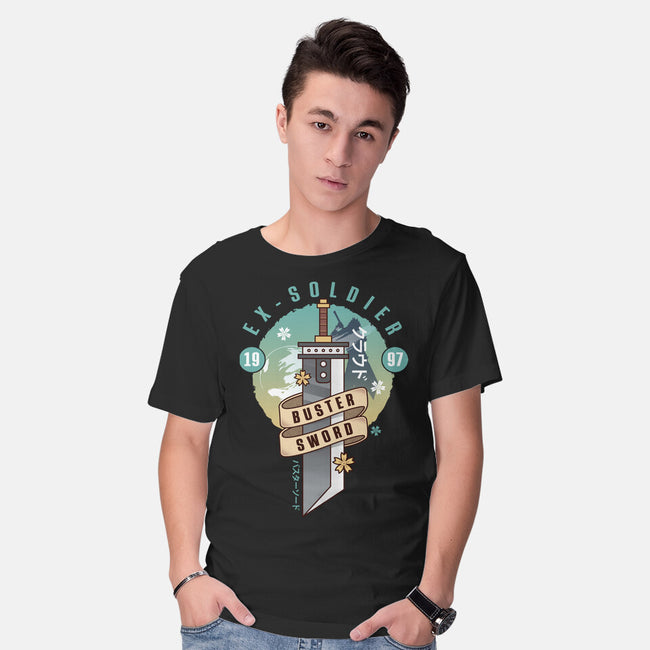 Cloud Buster Sword Emblem-Mens-Basic-Tee-LAGELANTEE