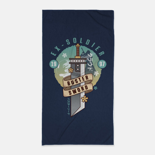 Cloud Buster Sword Emblem-None-Beach-Towel-LAGELANTEE