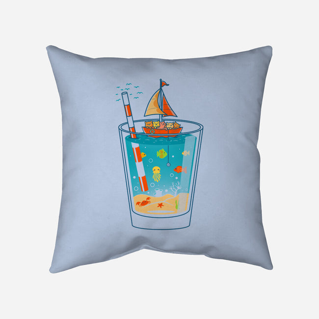 A Glass of Summer-None-Removable Cover-Throw Pillow-erion_designs