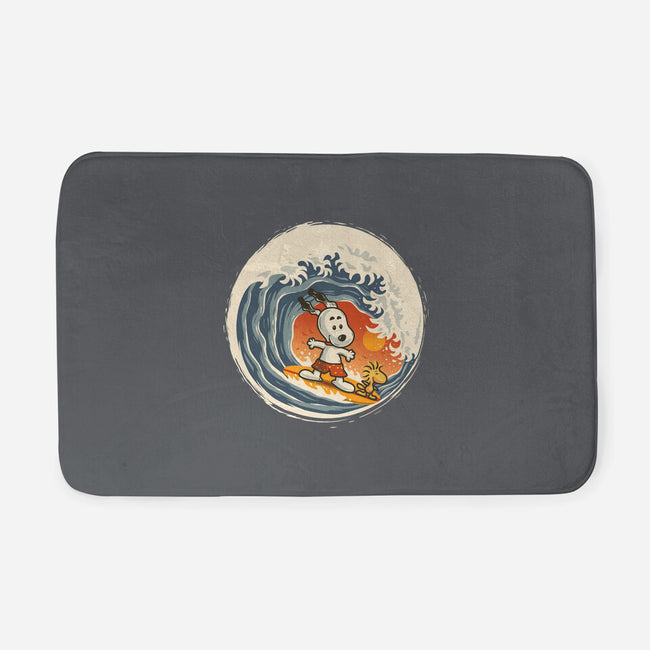 Surfing Beagle-None-Memory Foam-Bath Mat-erion_designs