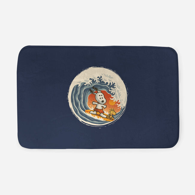 Surfing Beagle-None-Memory Foam-Bath Mat-erion_designs