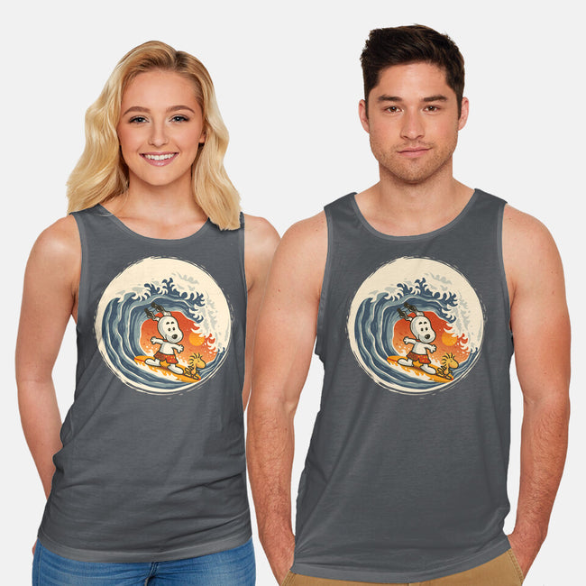 Surfing Beagle-Unisex-Basic-Tank-erion_designs