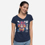 DK Crew Mixtape-Womens-V-Neck-Tee-estudiofitas