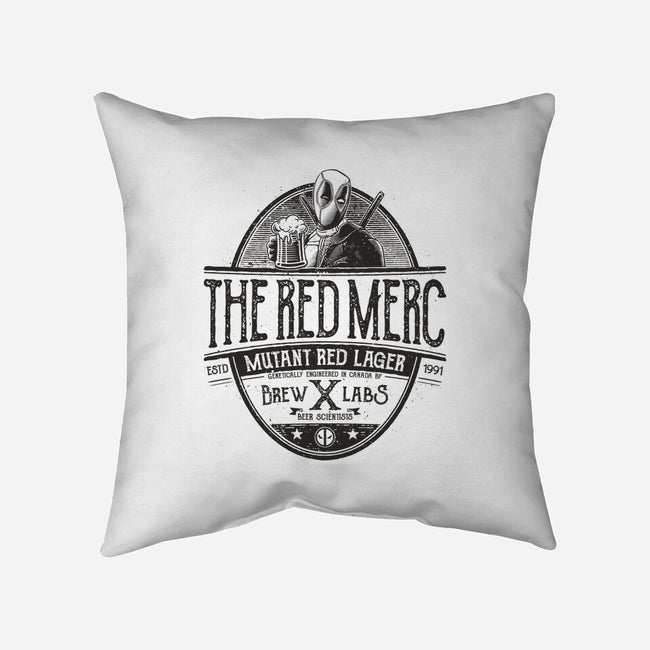 Mutant Red Lager-None-Removable Cover-Throw Pillow-teesgeex