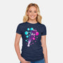 Neon Who-Womens-Fitted-Tee-nickzzarto