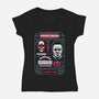 Slasher Kit-Womens-V-Neck-Tee-glitchygorilla